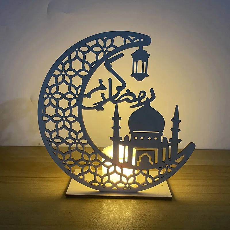 LED Fairy String Light Eid Mubarak Ramadan Moon Islam Muslim Hanging Party Decor 