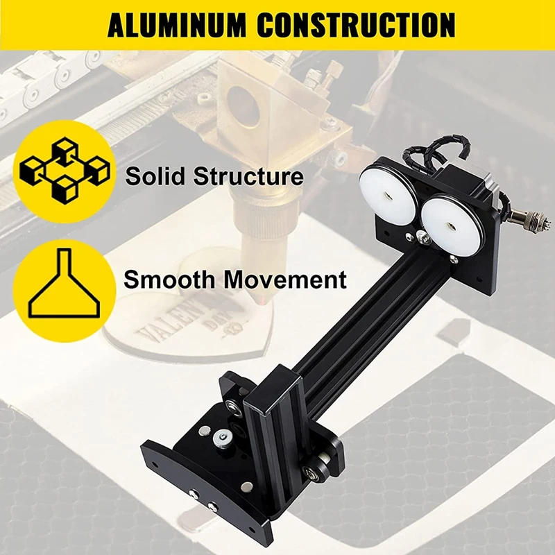 antique woodworking bench Rotary Axis Attachment,57 Stepper Motor Cutter Rotary,50Mm-350 Mm Carving Length For Engraving Cutting Machine Spherical best wood router