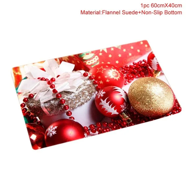 Christmas mat D Merry Christmas занавеска для ванной Санта-Клаус сиденье для унитаза рождественские украшения для дома Navidad рождественские подарки год - Цвет: Christmas mat D