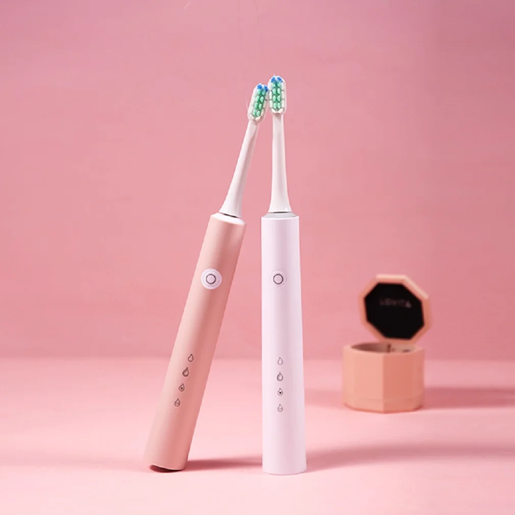 USB Rechargeable Electric Toothbrush Sonic Wave Rechargeable Top Quality Smart Chip Toothbrush Head Replaceable Whitening Health