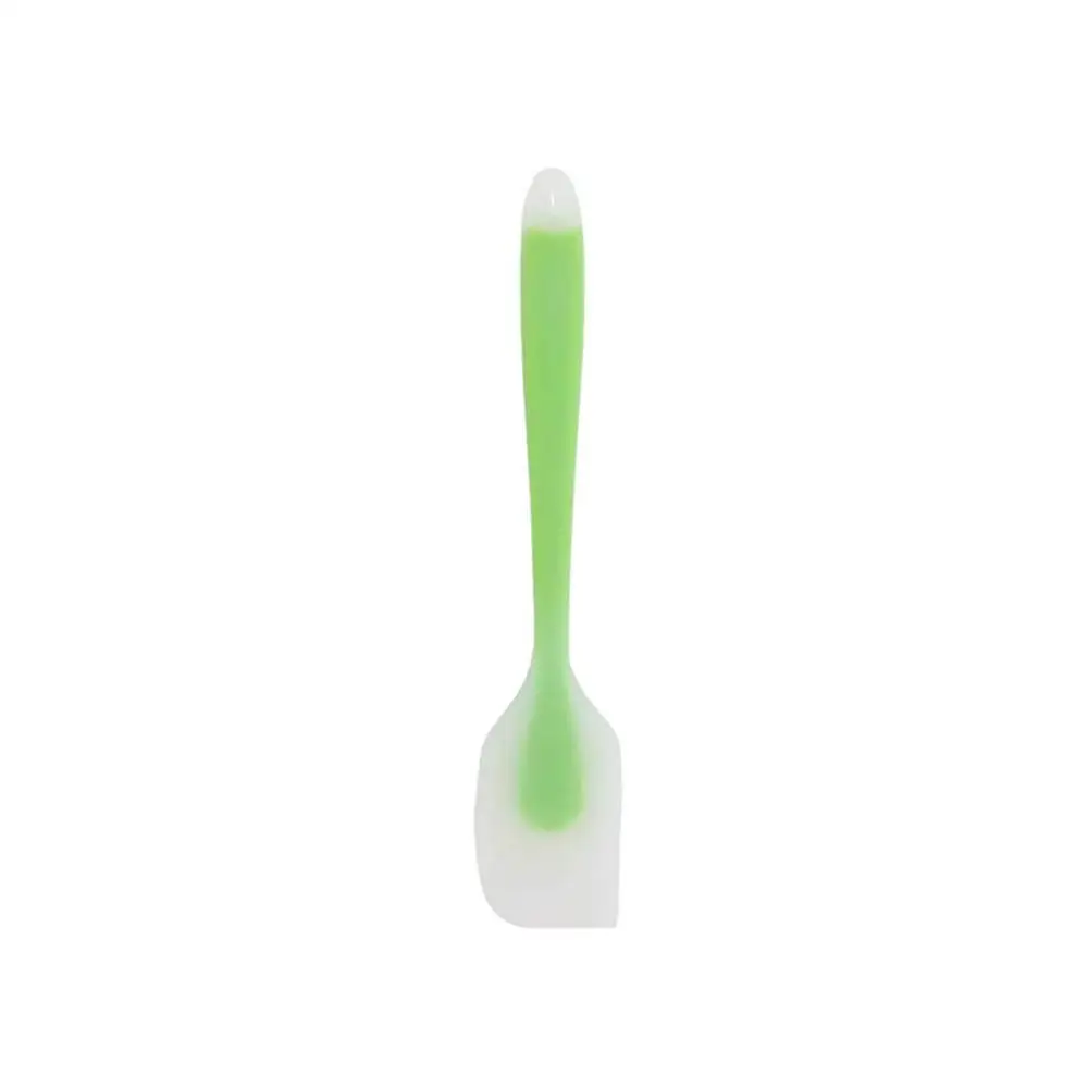 Green Силиконовые шпатели для торта торт более гладкое смешивание крема тесто скребок гибкий антипригарный резиновый Тернер щетка приготовления выпечки инструмент - Color: Green