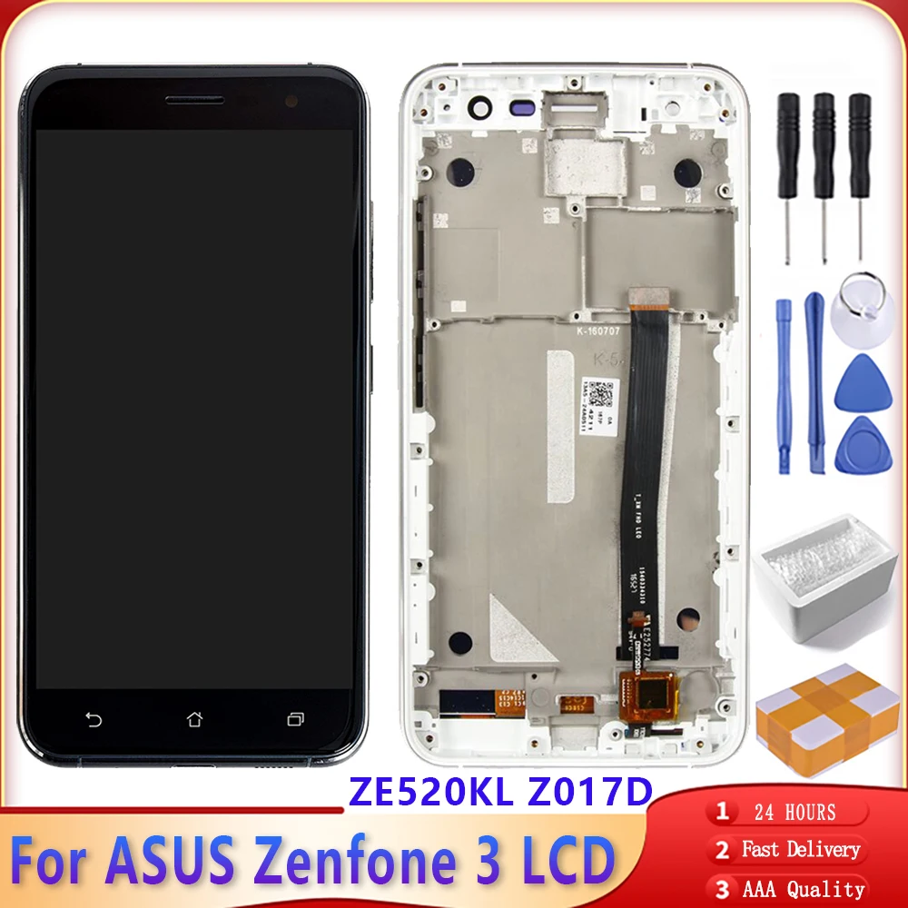Оригинальный дисплей 5 2 дюйма для ASUS Zenfone 3 ZE520KL сенсорный ЖК-экран с рамкой