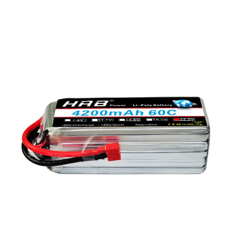 HRB 2S 3S 4S Lipo батарея 11,1 V 14,8 v 4200mah 60C Lipo для 1:10 1:12 rc грузовик Truggy багги автомобиль Танк беспилотный вертолет XT60-T разъем