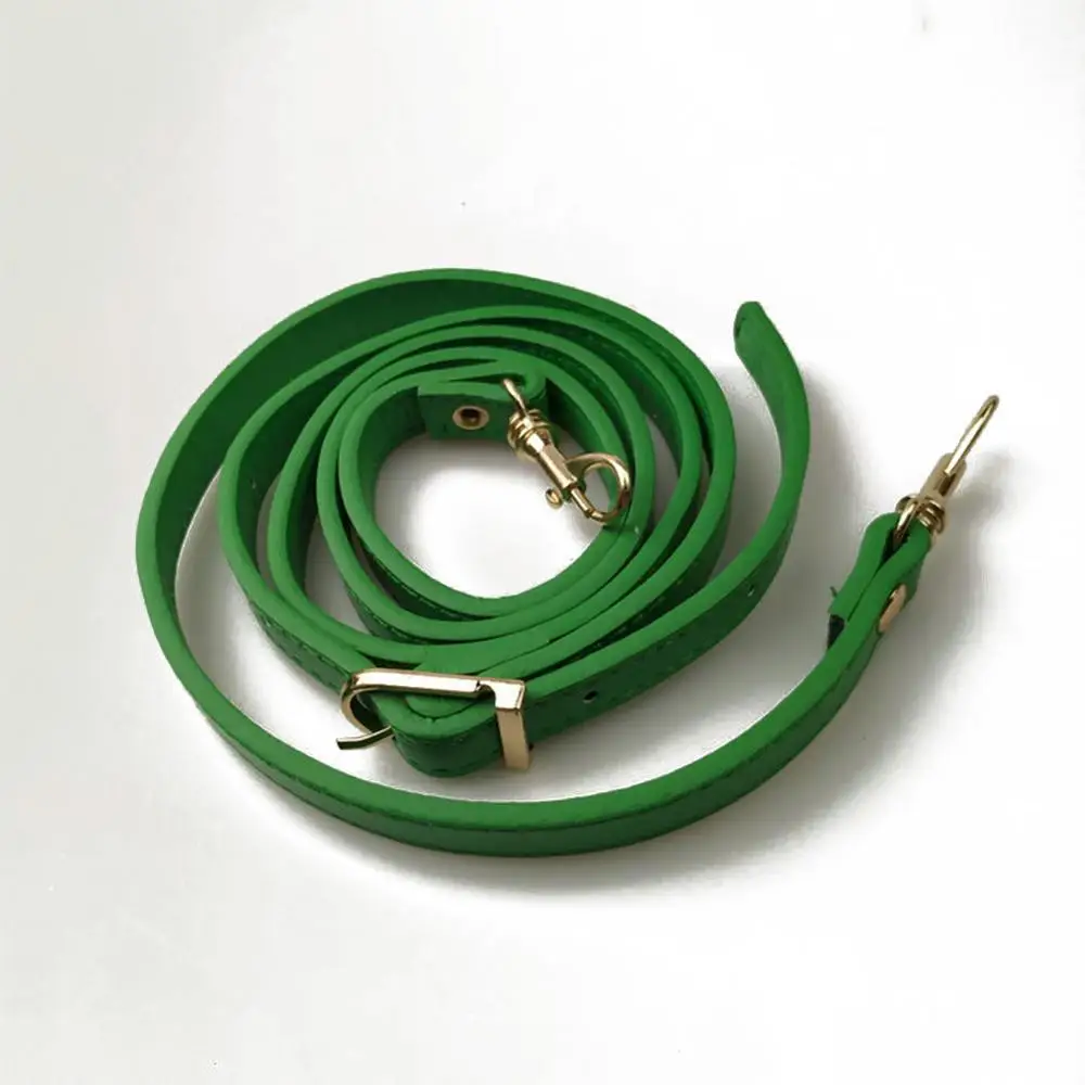 A13-Green 120 см регулируемый ремень для Сумки из искусственной кожи DIY Obag с ручками, сумка на плечо, Сменный ремень с золотыми и серебряными пряжками, аксессуары для сумок - Цвет: A13-Green