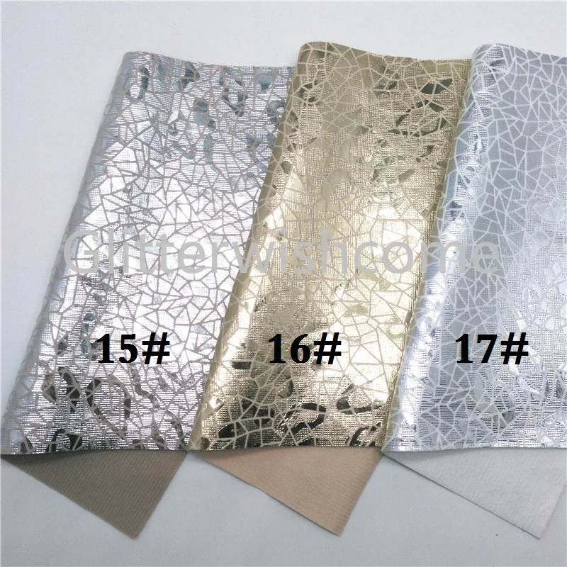 Glitterwishcome 21X29 см A4 размер винил для бантов переливающийся металлик искусственная ткань, синтетическая кожа искусственная листы для бантов, GM605A