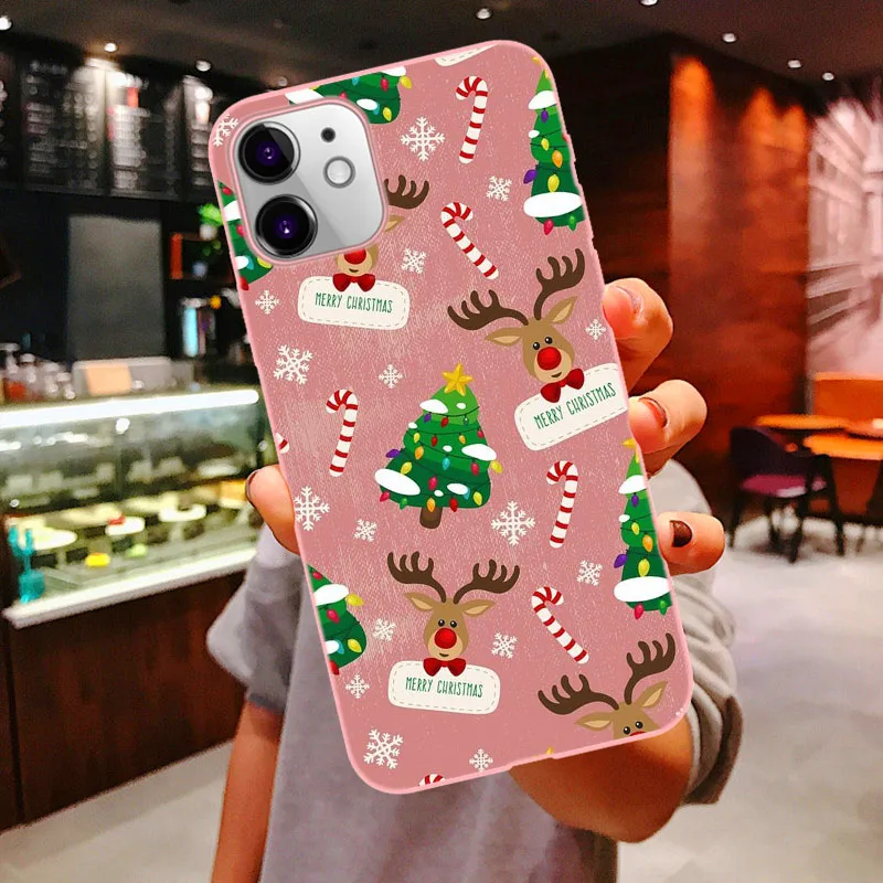 Веселый Рождественский чехол Vogue girl для iPhone 11 Pro Max новогодний розовый мягкий чехол для iPhone X 6 6S 7 8 Plus Xs XR XS MAX