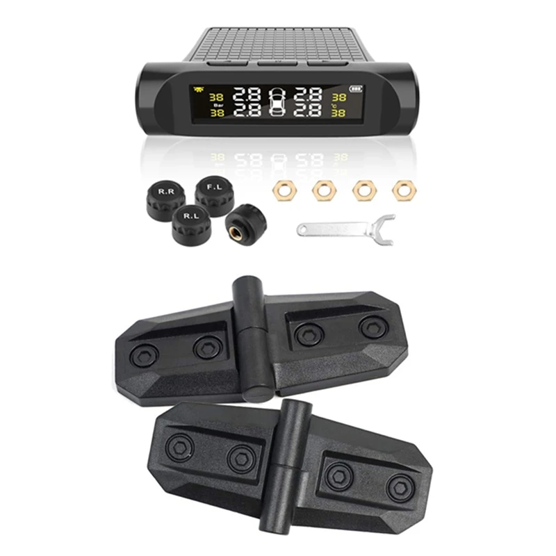 TPMS Tyre Pressure Monitoring Systemtyre Security Alarm Systems With 2PCS Car Door Hinge Cover For Suzuki Jimny 19-20 | Автомобили и
