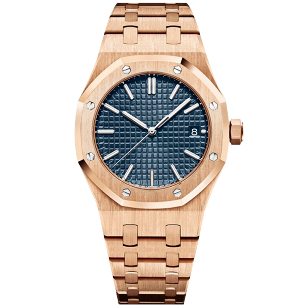 

41MM Watch men Royal sterile Stainless steel case Oak Automatic Mechanical timing 15400 sapphire crystal Watch wristwatches