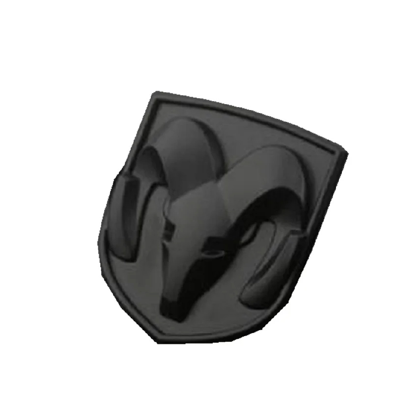 black large3 3D стикер для автомобиля с головой гриля багажника Металлический фитинг Хромовая табличка эмблема наклейка Ram головка для Dodge Ram caliber авто-Стайлинг - Название цвета: black large3