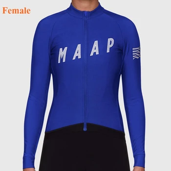 

Spring Long sleeved cycling jersey women 2020 Team MAAP black shirt Maillot Ropa Ciclismo MTB Bike Cycle Tops Breathable wear