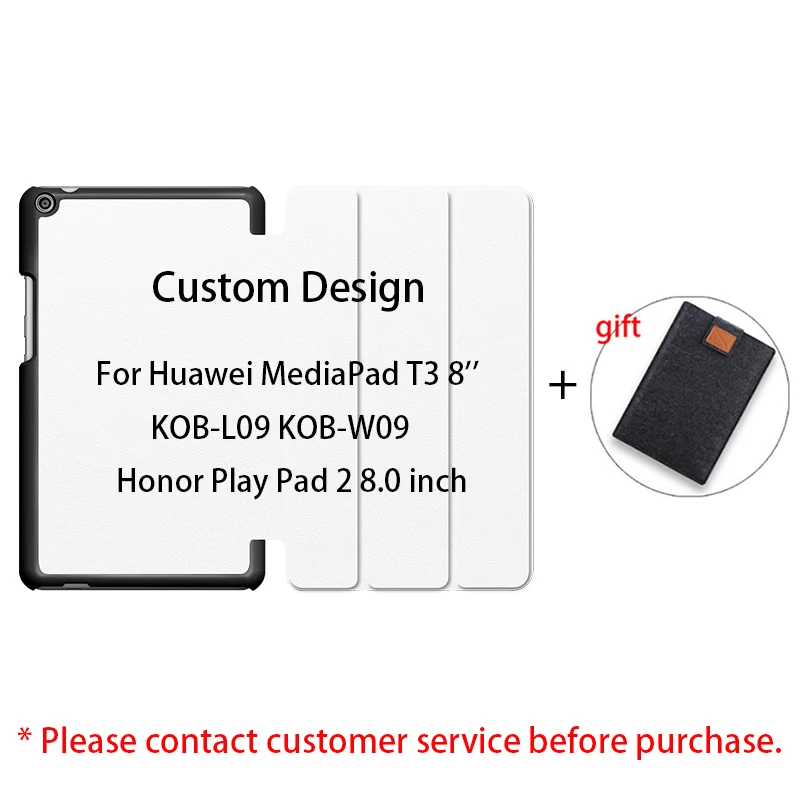 MTT чехол из полиуретановой кожи для планшета для huawei Media Pad T3 8 ''KOB-L09/W09 защитный чехол для huawei Honor Play Pad 2 8,0 дюймов Funda - Цвет: Custom Design