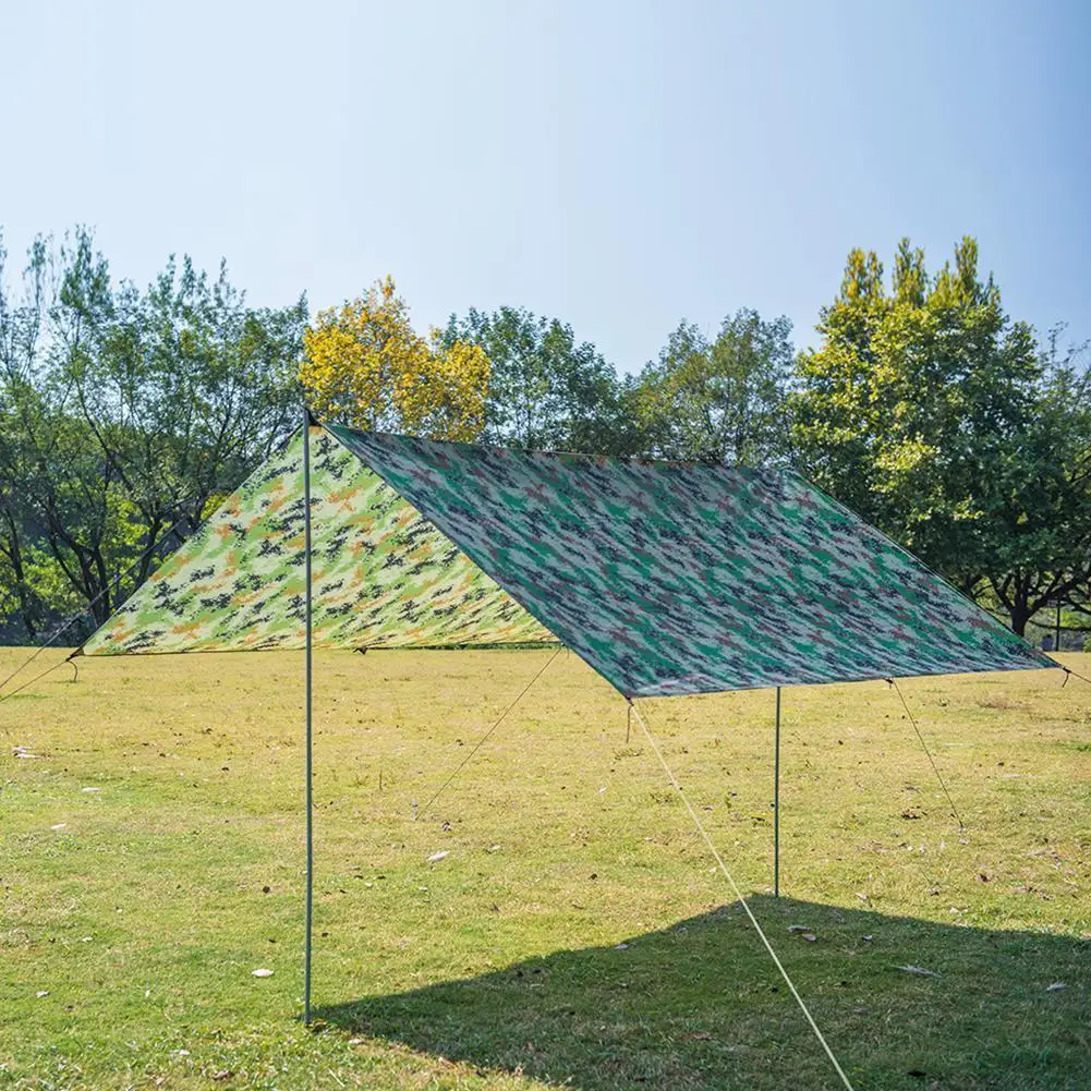 Ultralight Camping Camouflage Shelter 100 X 145cm Hunting Tent Outdoor Awning Waterproof Canopy Tarp Camp K9N0 Free Storage Bag