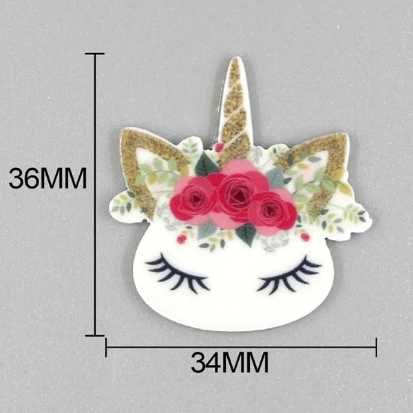 B10 10 шт./лот смешанные кабошоны в форме лошади из смолы с рогом Kawaii Flatback изделия из смолы DIY чехол для телефона/декоративные шпильки для волос - Цвет: B10