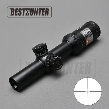 

1-4x24mm AR Optics Rifle Scope Drop Zone-223 Reticle with Target Turrets Tactical Hunting Scope For Air Gun Rifle