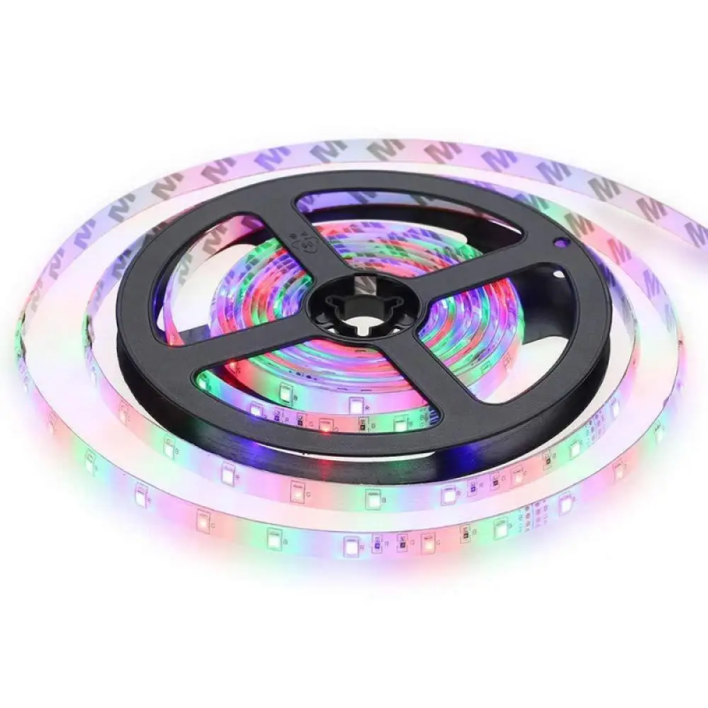 Светодиодная ленсветильник 3528 SMD RGB меняющая цвет 1/2/3/5/10/20 м с пультом на 44