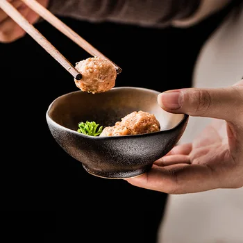 

Japanese Style Retro Shaped Small Sauce Dish Snack Dish Sauce Dish Small Plate Dishware Tableware