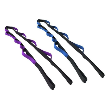 

2m / 6.6ft Yoga Stretch Strap Antenna Yoga Anti-Gravity Rope With Grip Loops Fitness Exercise Gym Rope Waist Resistance Belt *