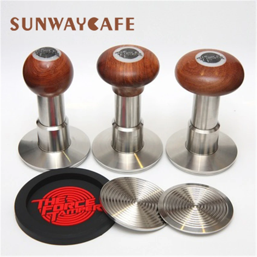TheForceTamper58mmCoffeeStainlessSteelPressFlatBaseFixed