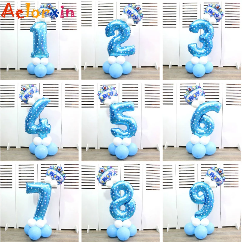 Baby Birthday Present Decoration Party Hat Cartoon Birthday Children Balloon Layout Inflatable Column 32-inch Digital 5 Baby Birthday Present Decoration Party Hat Cartoon Birthday Children Balloon Layout Inflatable Column 32-inch Digital 5
