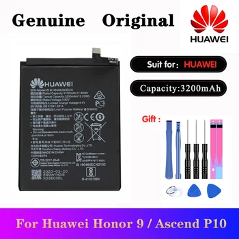 

For Huawei P10 Honor 9 STF-L09 STF-AL10 Ascend P10 Original Battery HB386280ECW 3200mAh Smartphone Batteria +Tools