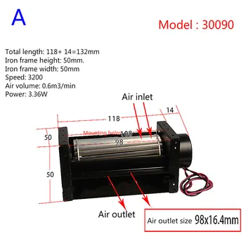 

DC cross flow fan 24V Cross flow fan Airflow Crossflow Ventilation Low noise Light weight Wind volume