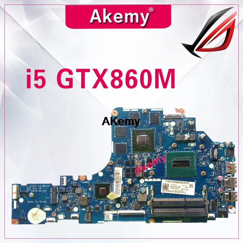 

GT New and Original laptop Lenovo Y50-70 W8P I5-4210H CPU 4G motherboard mainboard ZIVY2 LA-B111P N15P-GX-A2 5B20G84765
