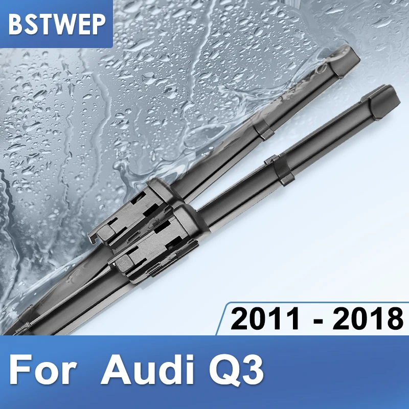 BSTWEP Wiper Blades for Audi Q3 Fit Push Button Arms 2011 2012 2013