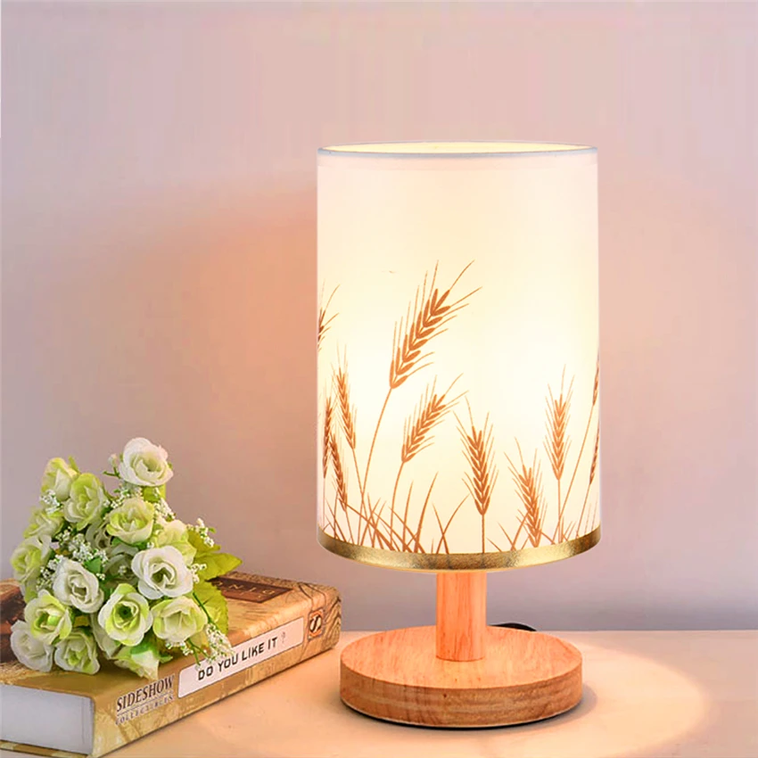

Nordic Wood Led Table Light Bedroom Bedside Table Lamp Reading LED Desk Lamp Living Room Restaurant Learning Desk Light Lighting