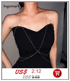 Ingemark панк большая массивная цепочка ожерелье NE+ BA ошейник стимпанк хип хоп алюминиевый браслет ножной браслет женский ювелирный набор