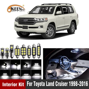 

Canbus Car Led Bulbs Interior Light Kit For Toyota Land Cruiser 1998-2011 2012 2013 2014 2015 2016 Map Dome License Lamp