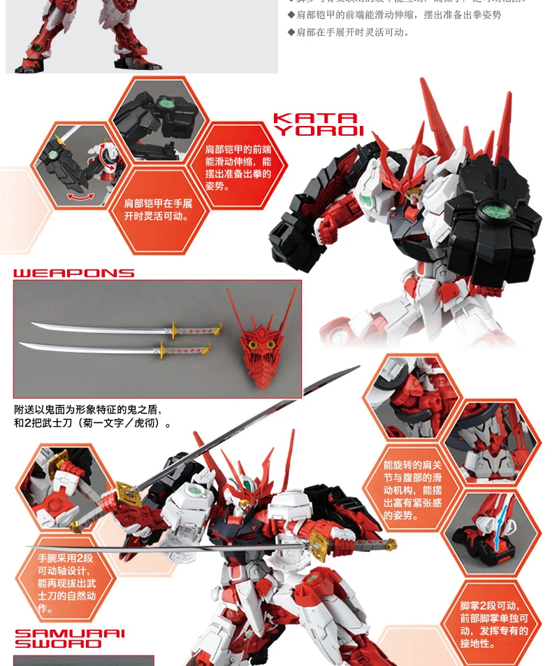 Красный Гундам собран ереси MG 1/100 изменение модели синий Модель D-Day версия Gundam