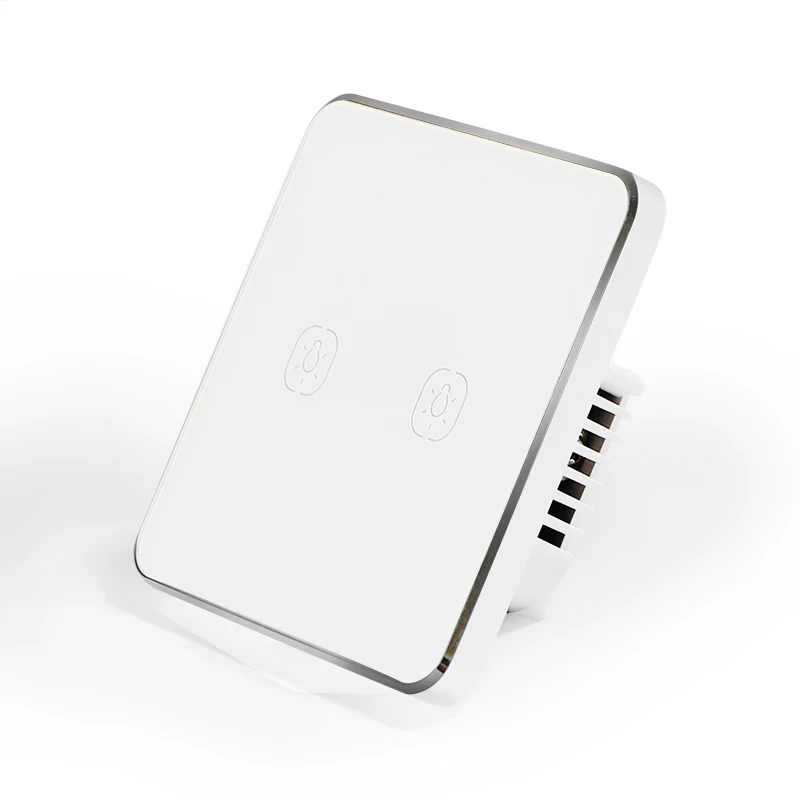 ЕС Великобритания Тип Tuya Smart ZigBee две банды пожарный провод сенсорный выключатель работает с Alexa Google Home Голосовое управление