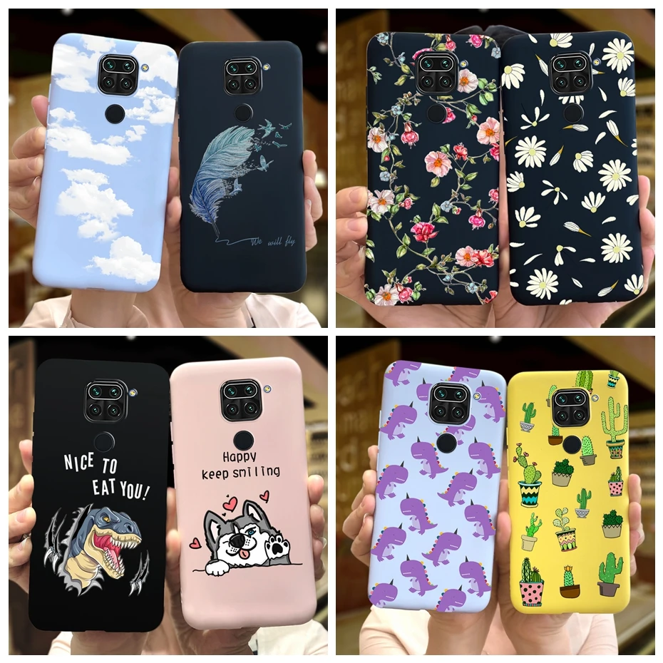 샤오미 레드미 노트 9 용 소프트 카툰 패턴 실리콘 휴대폰 후면 커버 케이스, 레드미 노트 9 프로 맥스 9s 노트 9 범퍼 