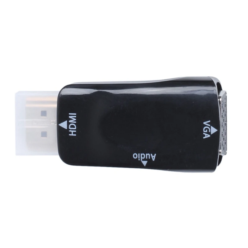 Hdmi-vga конвертер позолоченный с разъемом 3,5 мм аудио кабель для ПК, ноутбука, DVD, рабочего стола, ТВ коробка или другой HDMI вход devi