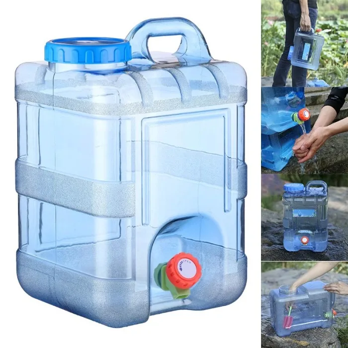 15/20L питьевой воды ведро с краном 15L Пластик Портативный для вторичной переработки контейнер T8