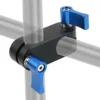 90 Degree Right Angle 2 Hole 15mm Rod Rig Clamp Adapter M5 Screw for 5D2 5D3 A7S GH4 DSLR Camera Photo Shoulder HandGrip Monitor 6