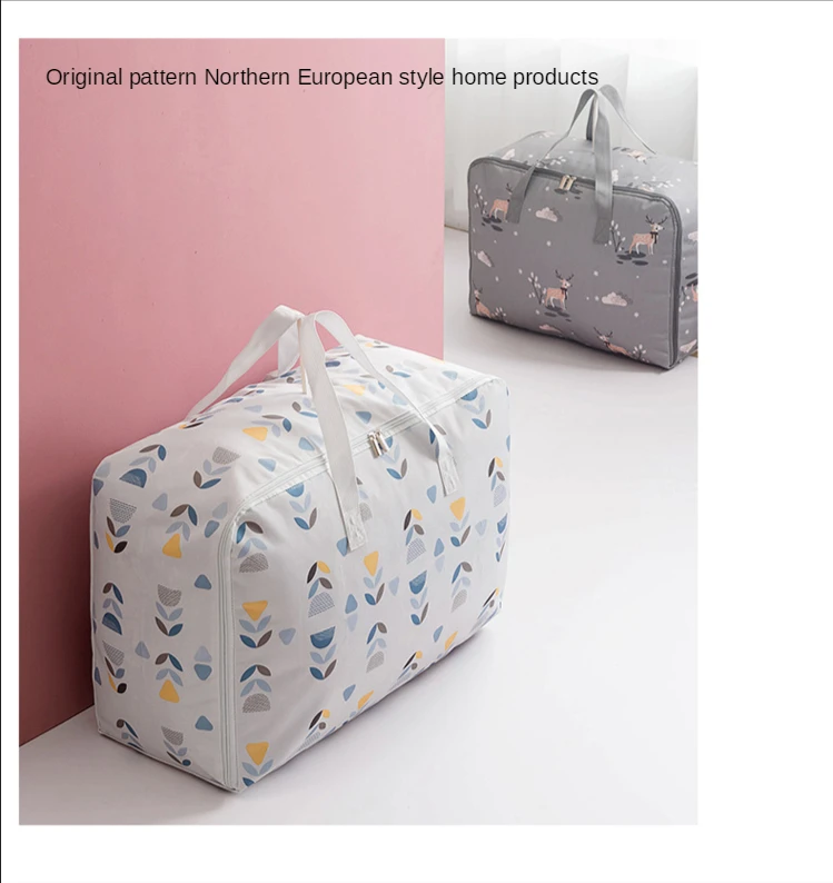Oxford Waterproof Clothes Storage Bag Large Capacity Portable Folding Closet Organizer Pillow Quilt Blanket Case Bed Under Pouch