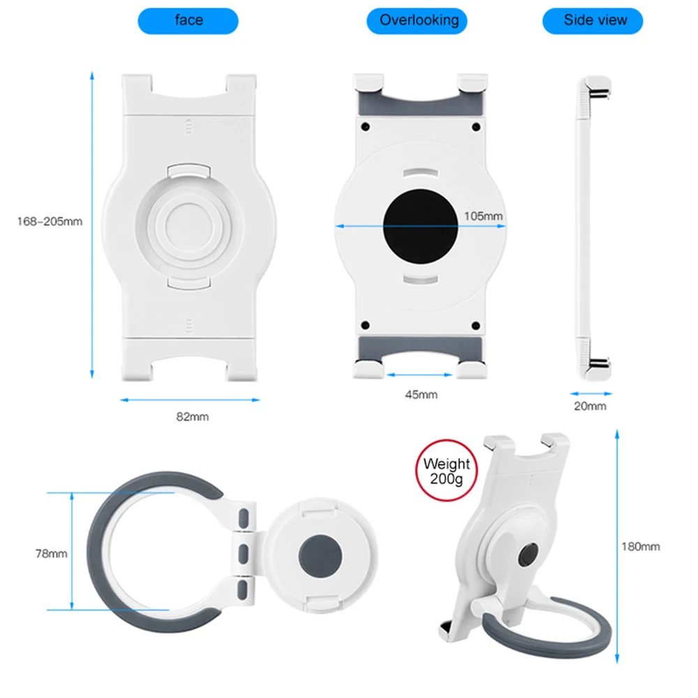 7-10 дюймов планшет стенд держатель растягивающийся Кронштейн для Ipad планшет телефон вращение на 360 градусов настольный держатель ручка поддержка