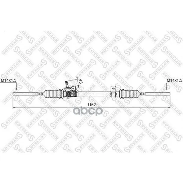 00-35003-Sx_рейка Рулевая Механическая! С Рулевыми Тягами Renault R19 All 88-96 Stellox 0035003sx Stellox арт. 0035003SX