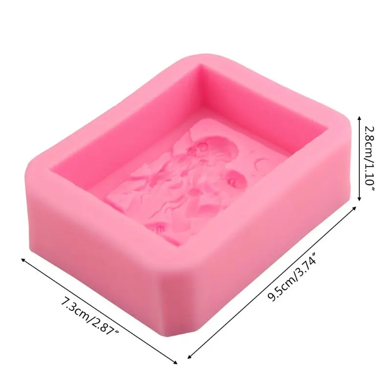 3D силиконовая форма для мыла для мамы и ребенка, сделай сам, Глиняная свеча для изготовления торта, шоколада, украшения T8WB