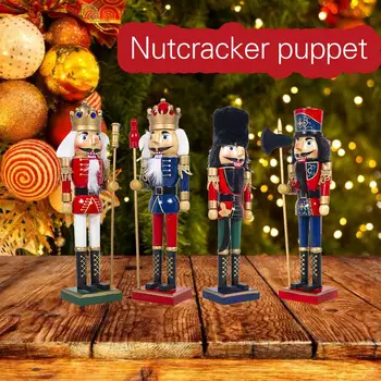 

Christmas Innovation Nutcracker Dolls Decorations European And American Painted Wooden Walnuts Ornaments Christmas Gifts
