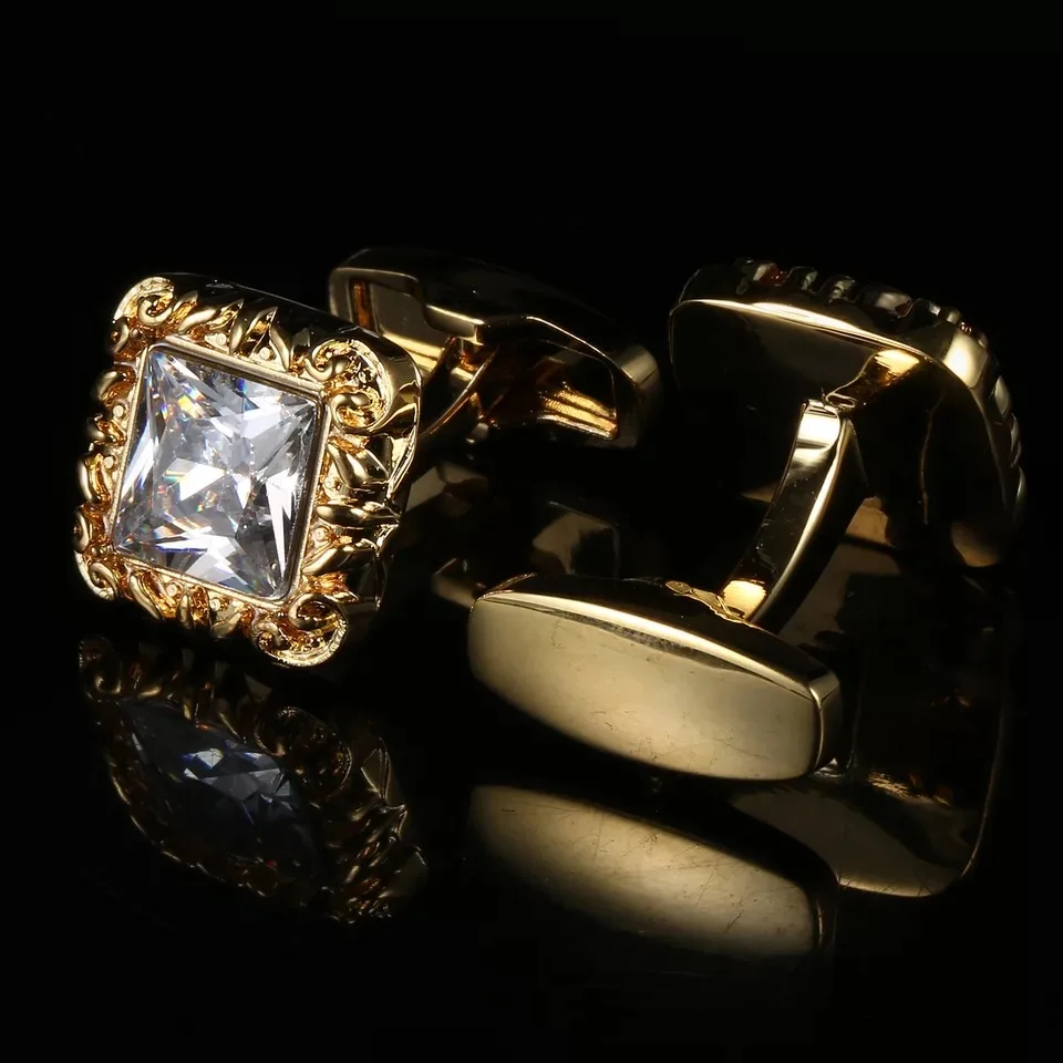 

2019 new arrival square cuff-links luxury top high quality grace cuff buttons for men t-shirt gentlemen business