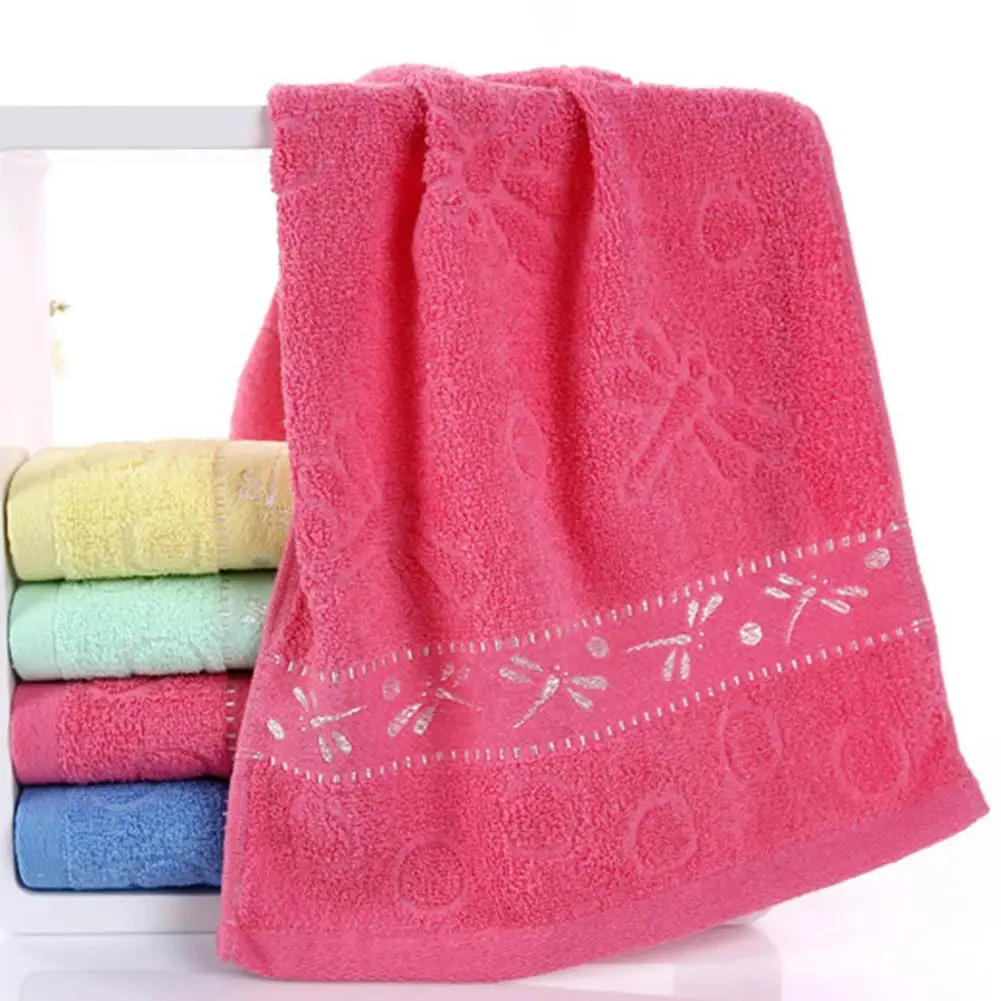 

33x73cm Dragonfly High Water Absorbent Washing Bathing Shower Soft Cotton Bath Towel Washcloth For Adult Men Women Fast Drying