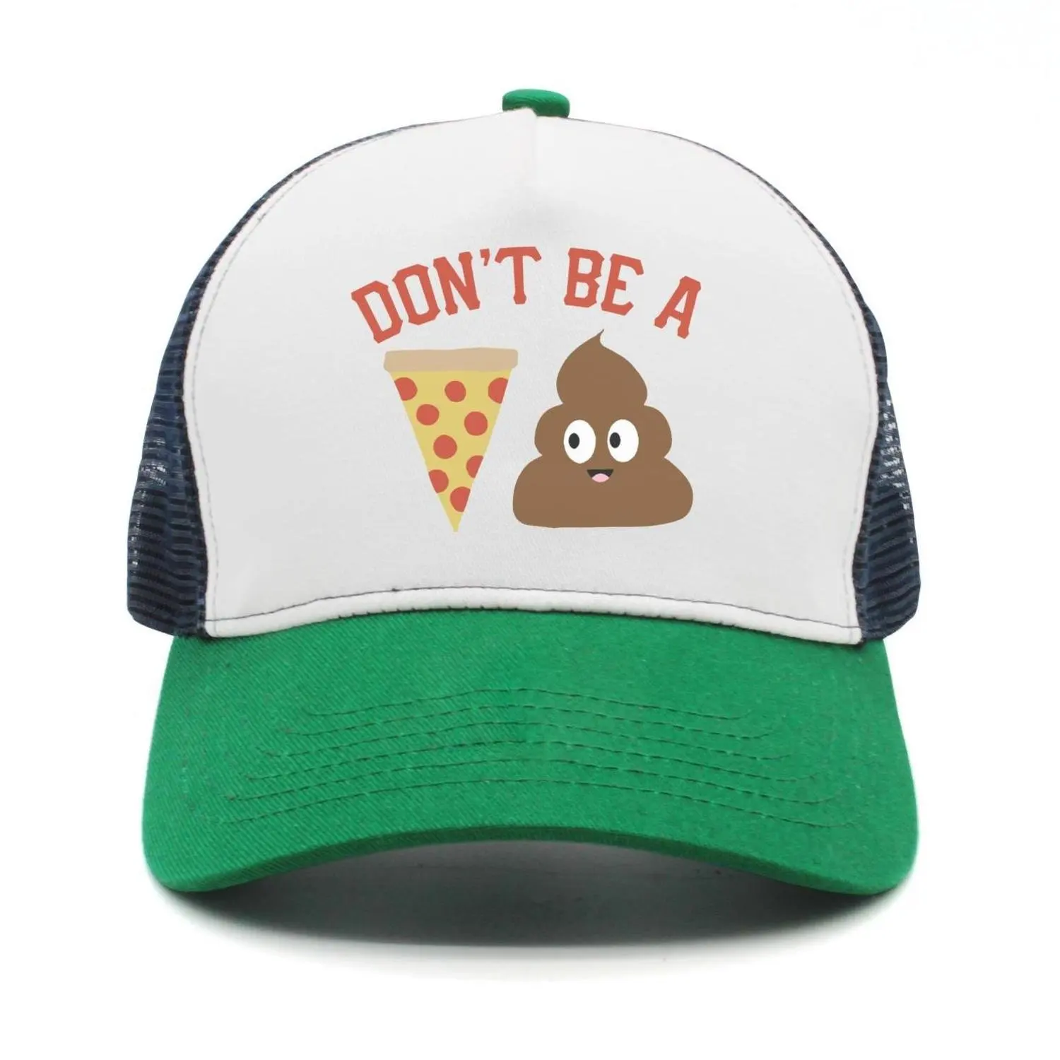 

SJSNBZ Don't Be A Pizza Poop Mens Womens Stylish mesh Hip-hop Hat