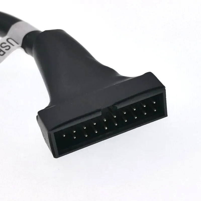 10 штук в наборе USB 3,0 20-штыревой разъем типа «папа» для USB 2,0 9-контактный Женский адаптер конвертер кабель; высота каблука 14 см