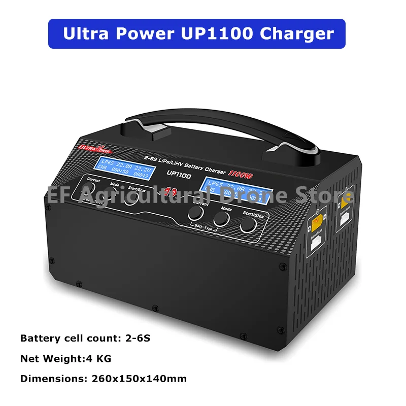 Ультрамощное 110 В/220 В 1100 Вт UP1100 2-6S Двухканальное зарядное устройство Lipo/LiHV для