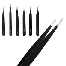 Устойчив к коррозии 6 шт. безопасные антистатические пинцеты инструменты для обслуживания