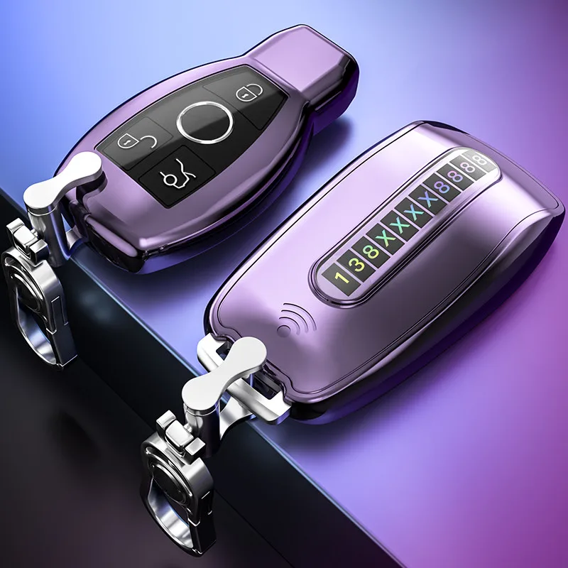 

TPU Key Case For Car For Mercedes Benz A-Class New Class B/C/E/S/R/V/GLLevel/GLC/GLE/GLK/CLA/ALS/SLK/AMG Car key Case Cover