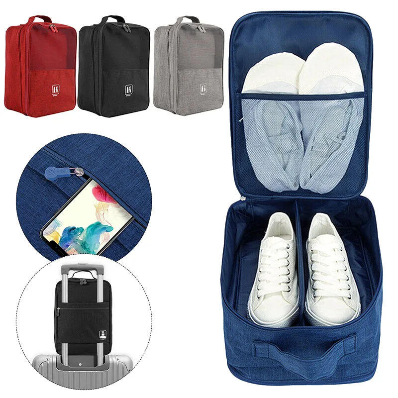 

Large Capacity Multilayer Travel Shoes Box Multifunction Waterproof Design Portable Shoes Bags Polyester Storage Case for Travel