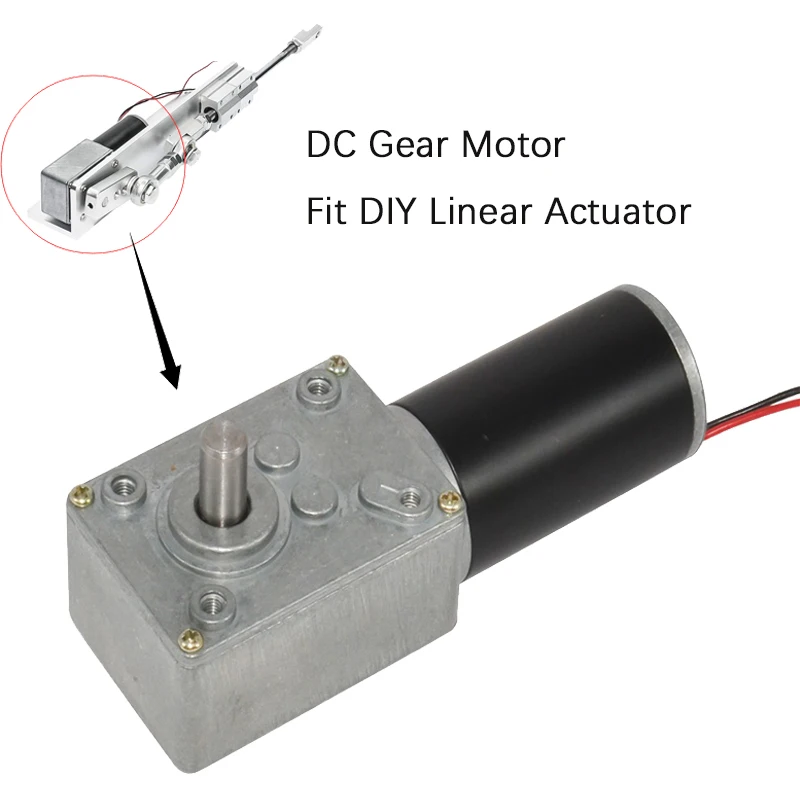 DC мотор-редуктор 12 в 24 в 8-470 об/мин с электрическим редуктором коробки передач с высоким крутящим моментом DC Электрический Турбо мотор-редуктор для DIY линейного привода